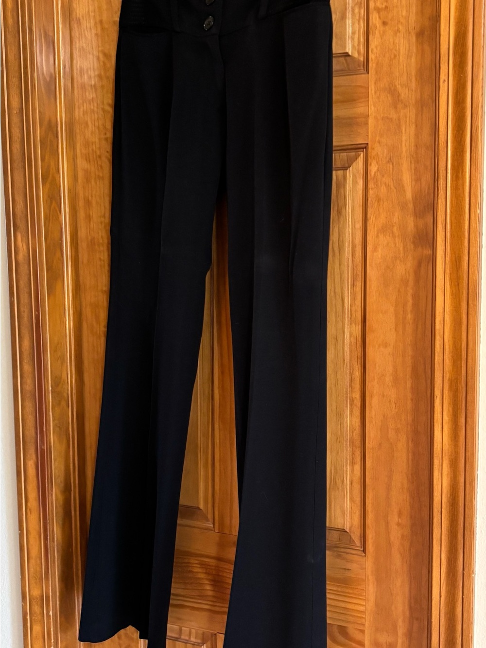 Michel USA Black Dress Pants - Classic Straight Leg - Picture 10 of 14